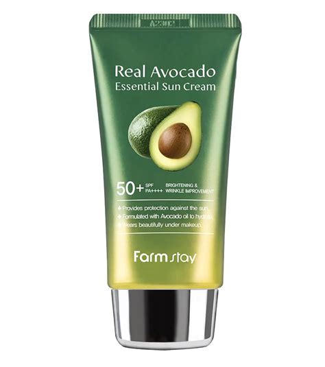 Купить FarmStay Питательный солнцезащитный крем с авокадо Real Avocado ...