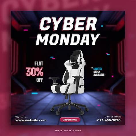 Premium PSD Cyber Monday Sale Social Media Post Design Template