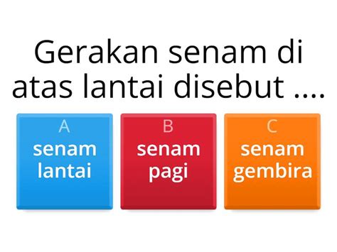 Senam Lantai Quiz