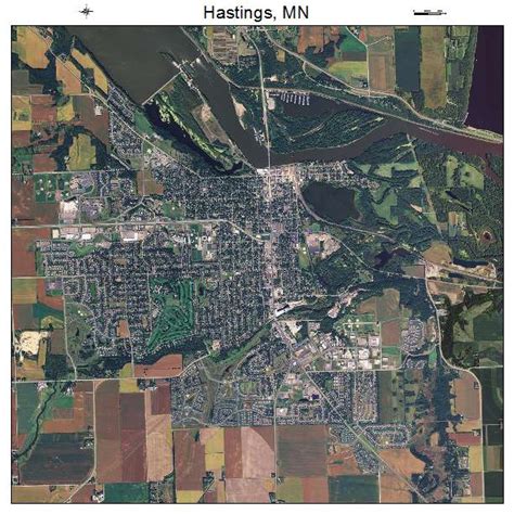 Aerial Photography Map Of Hastings Mn Minnesota