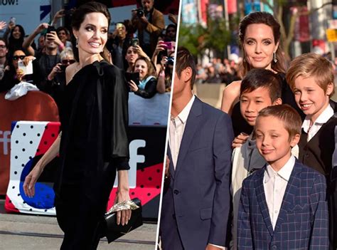 Photos Angelina Jolie Nouveau Tapis Rouge Avec Ses 6 Enfants Et