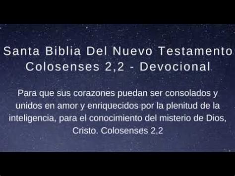 Libro Del Nuevo Testamento Colosenses Devocional Holy Bible New