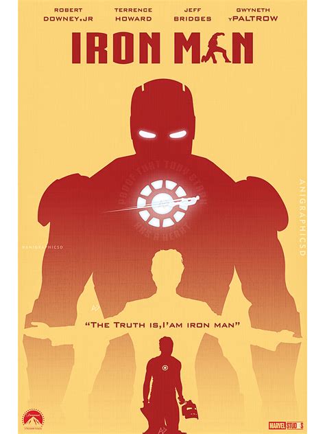 Iron Man 2008 | Poster By Anigraphicsd