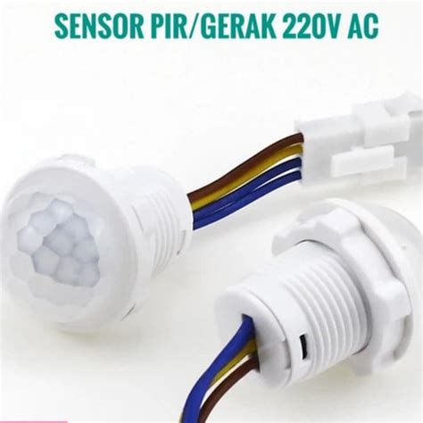 Jual Sensor Pir 220V AC 100W Sensor Gerak Saklar Lampu Otomatis Kota