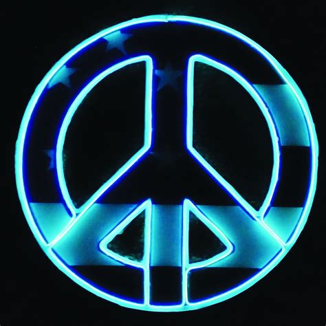 Peace For Us All Glowing Neon Wall Art Sign Neon Wall Art Wall Art Sign Peace Sign Art