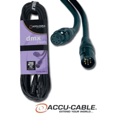 American Dj Accu Cable Ac Pdmx Pin Dmx Cables California Karaoke Usa