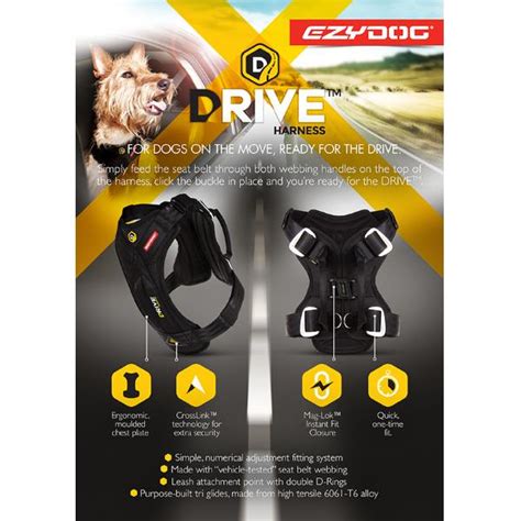 Ezydog Drive Dog Car Harness Safety Restraint Dog Culture