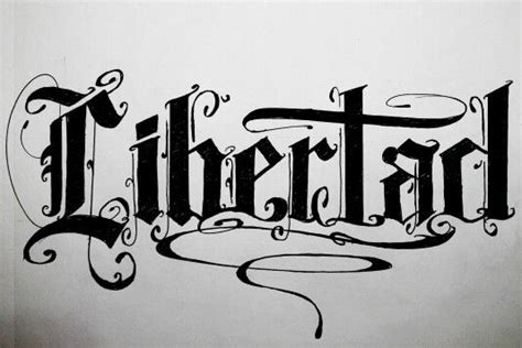 Libertad Tipos De Letras Graffiti Tatuajes Fuertes Tatuajes Libertad