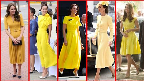 Katemidlton In Yellow Outfits Elegent These Ideas Attracted To Royal