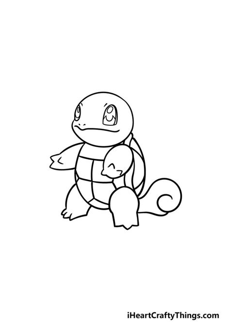 Squirtle Drawing How To Draw Squirtle Step By Step