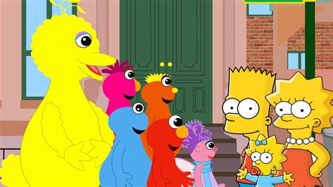 Bart Lisa and Maggie Simpson Visit Sesame Street by mnwachukwu16 on ...