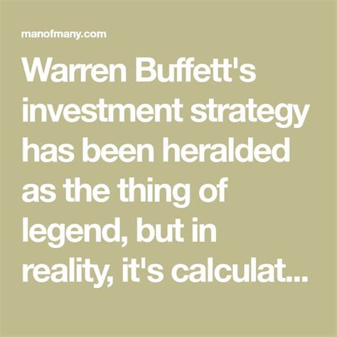 How Warren Buffett Invests The Oracle Of Omaha S Investment Strategy