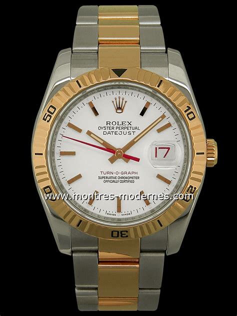 Rolex Datejust Turn O Graph Or rose acier réf 116261 occasion MMC Num