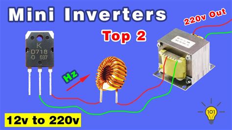 How To Make 12v To 220v Mini Inverter At Home Inverter Tip3055 D718 Youtube