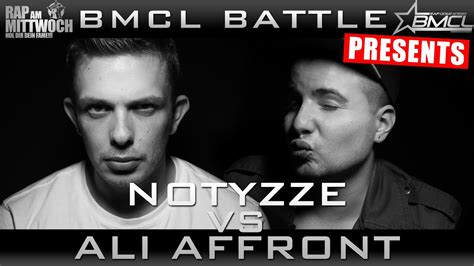 BMCL RAP BATTLE NOTYZZE VS ALI AFFRONT BATTLEMANIA CHAMPIONSLEAGUE