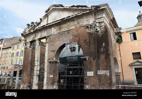 Portico Dottavia In Rome Stock Photo Alamy