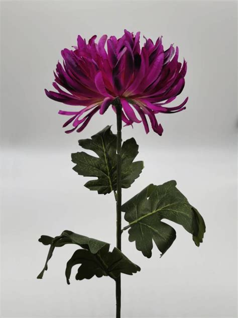 Single Stem Chrysanthemum Purple Wholesale Artificial Flowers