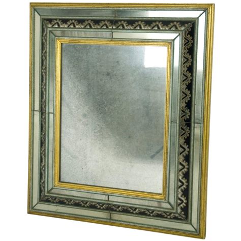 Fine Italian Murano Glass And Wood 1930s Wall Mirror For Sale At 1stdibs