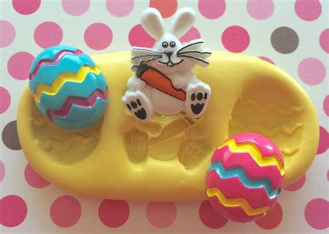 Bunny Easter Egg Silicone Mold Easter Molds Mold Molds Etsy