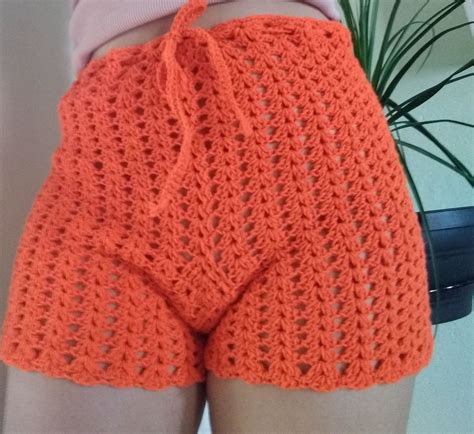 Shorts De Crochê Neon Loja Marliarte Elo7 Produtos Especiais