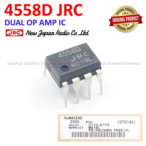 Jual JRC 4558D JRC4558D JRC4558 4558 ORIGINAL JRC JAPAN Dual OP IC