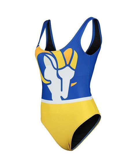 Foco Womens Royal Los Angeles Rams Team One Piece Swimsuit Macys