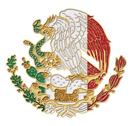 Mexico Federal Eagle Flag Self Iron On Heat Transfer Personalize For T