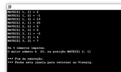 Algoritmo Matriz 3x3 De Números Inteiros Ktech