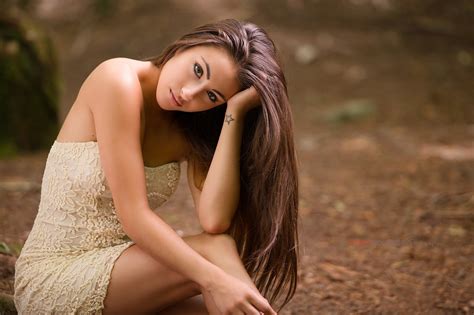 3840x2160 Resolution Women Model Brunette Long Hair Hd Wallpaper