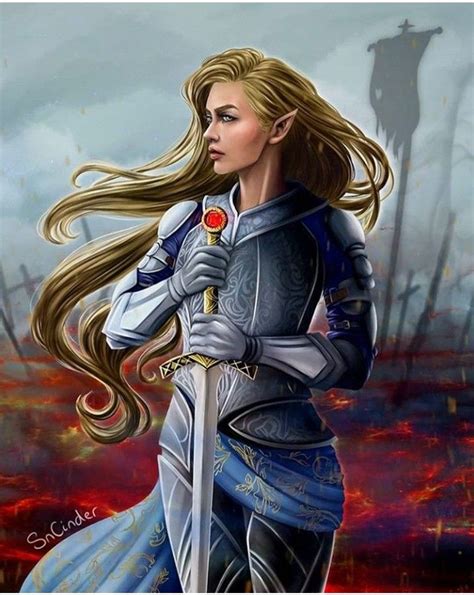 Queen Aelin Ashryver Galathynius Of Terrasen Kingdom Of Ash Tog Throne Of Glass Fanart