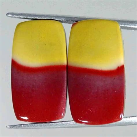 Cts Natural Mookaite Jasper Cushion Pair Cabochon Gemstone Ebay