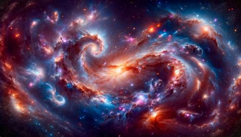 Premium Photo Vivid Cosmic Galaxy Swirls With Bright Stars And