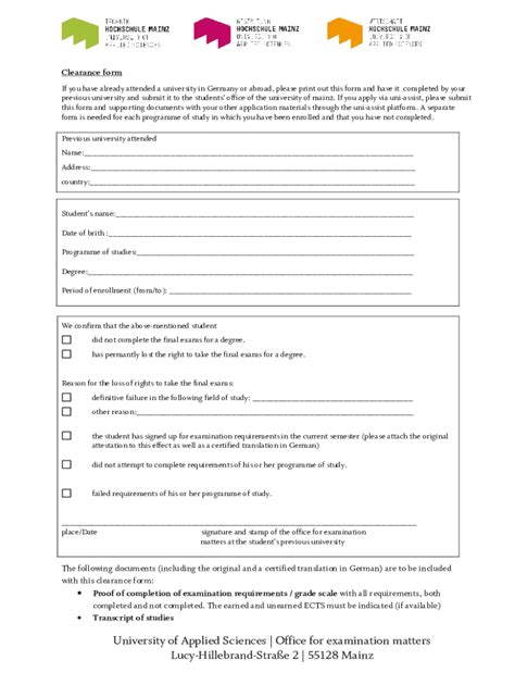 Fillable Online Applicants From Non Eu Eec Countriesuniversity Of Bonn