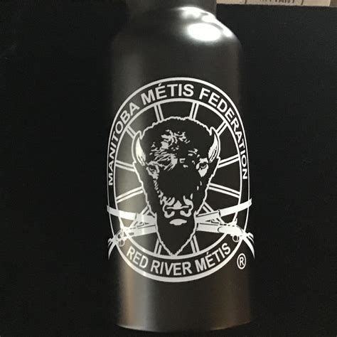 MMF Logo – Metal Water Bottle (Black) – RRMM