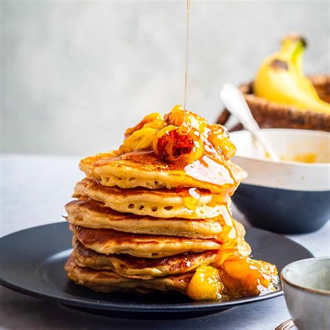 The Best Buttermilk Pancakes with Caramelized Bananas Recipe ...