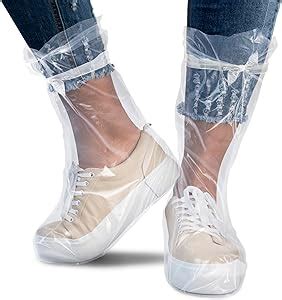 Purevacy Lot De Couvre Bottes En Poly Thyl Ne Transparent Xl Avec