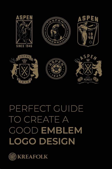 perfect guide  create  good emblem logo design emblem logo logo