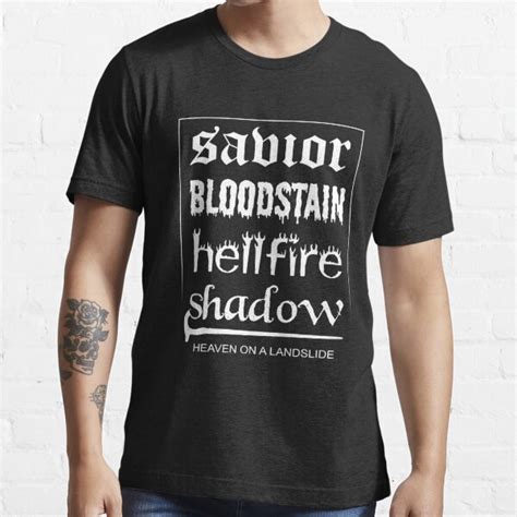 Savior Bloodstain Hellfire Shadow T Shirt For Sale By Lindadraven