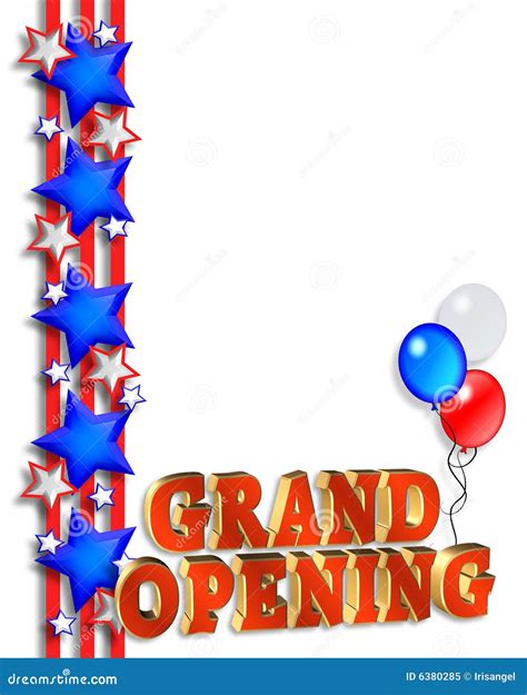 Grand Opening Announcement Template Stock Illustration - Image: 6380285