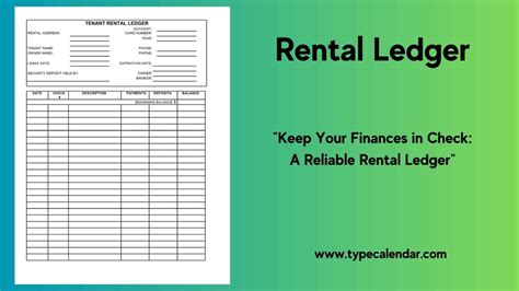 Free Printable Rental Ledger Template Excel Word PDF Google Sheets