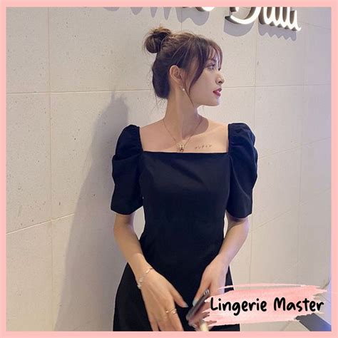 Jual LINGERIE MASTER T 61 U Neck Dress Wanita Elegan Dress