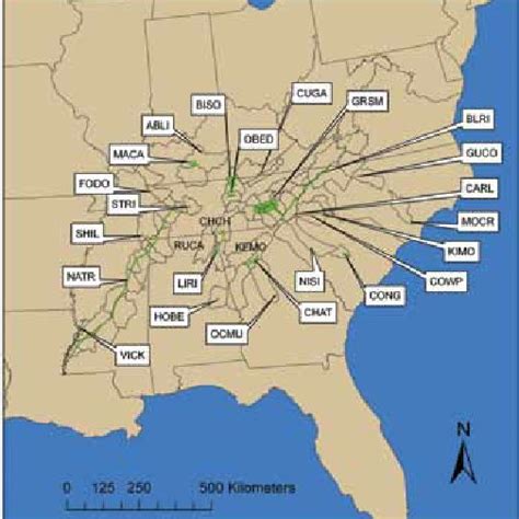 Map of 26 National Park Service (NPS) units and their surround- ing ...