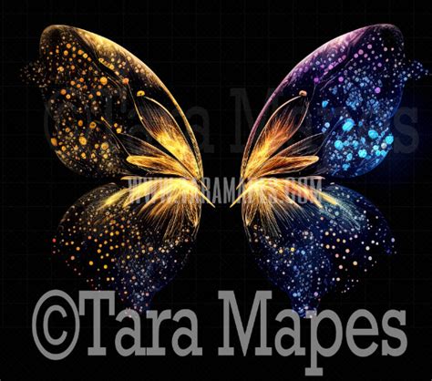 Fairy Wing Overlay Butterfly Fairy Wing Overlay Glowing Rainbow