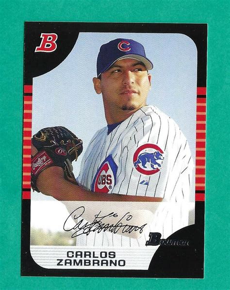 2005 Bowman Baseball Carlos Zambrano 109 Cubs EBay