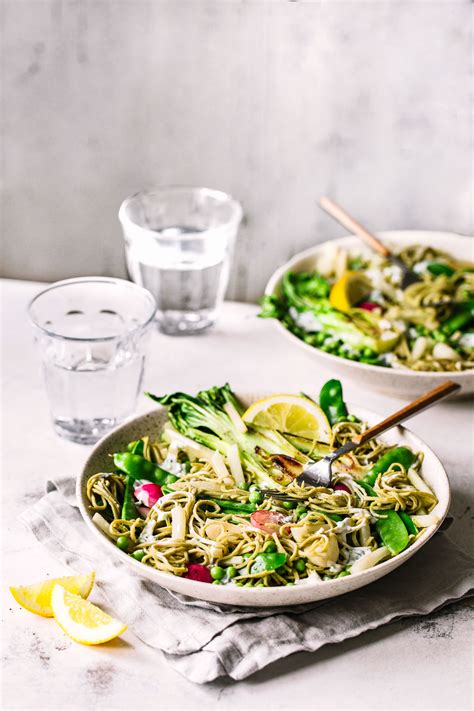 Fr Hlings Pasta Mit Edamame Nudeln Foodlovin