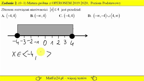 Zadanie Nier Wno Z Warto Ci Bezwzgl Dn Matura Pr Bna Z Operonem