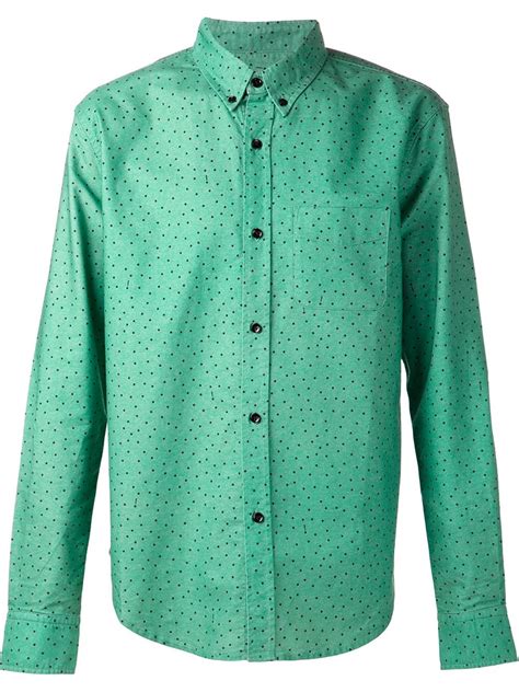 Band Of Outsiders Button Down Shirt In Green For Men Lyst