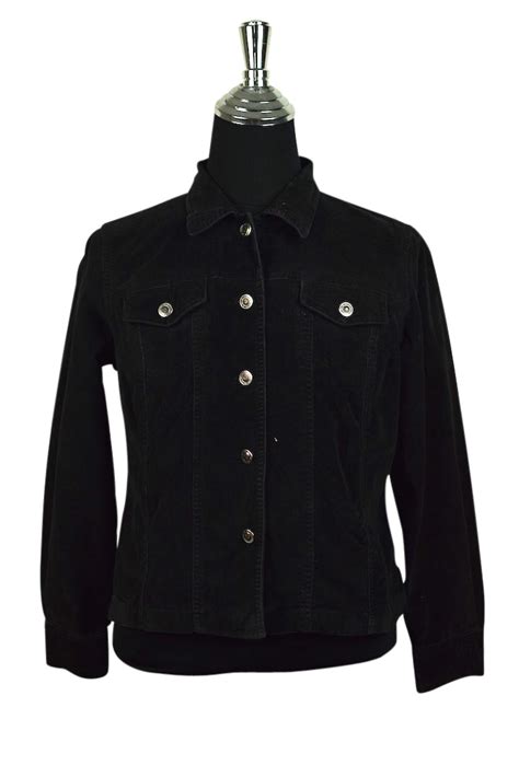 Black Corduroy Jacket Retrostar Vintage Clothing