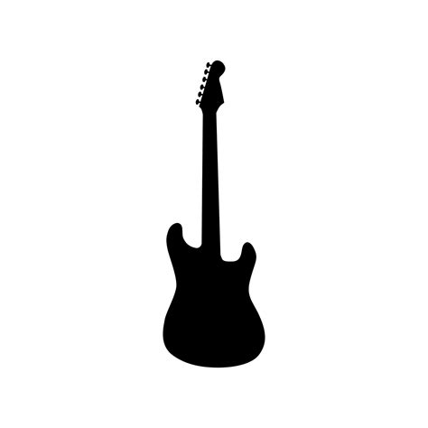 guitar silhouette vector 22036437 Vector Art at Vecteezy