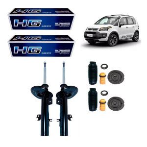 2 Amortecedores Dianteiros Nakata Kits Citroen Aircross 2010